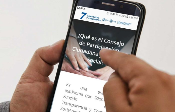 Sitios web para consulta de candidaturas y planes de gobierno para elecciones 2019