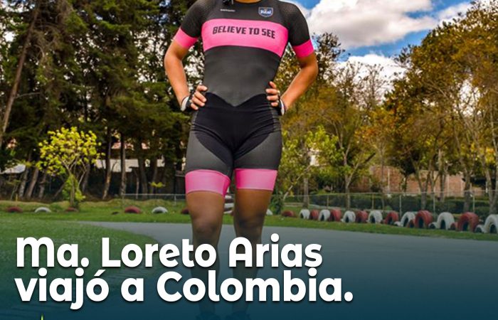Ma. Loreto Arias viajó a Colombia a realizar base de entrenamiento.