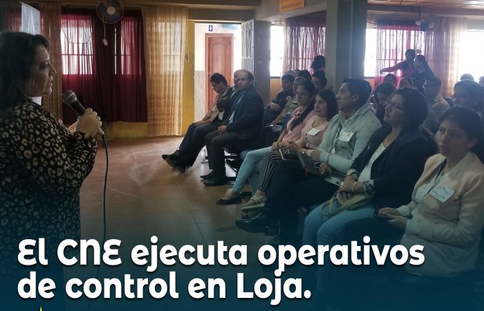 Operativos de control de bienes y recursos públicos de campaña electoral se ejecutan  en Loja.
