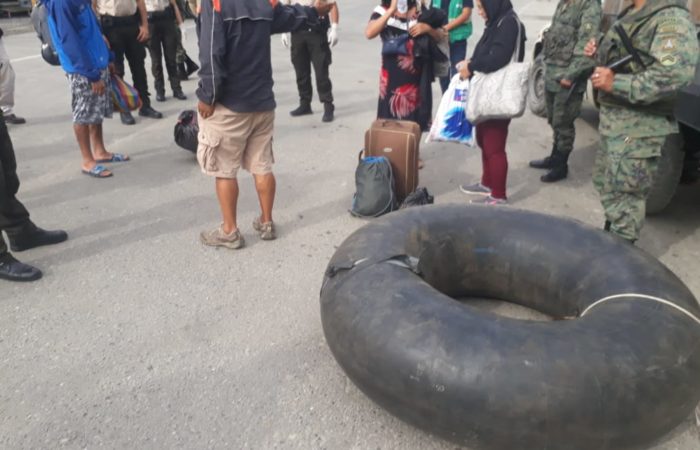 CINCO PERSONAS DETENIDAS EN LOS PASOS ILEGALES DE LA FRONTERA SUR