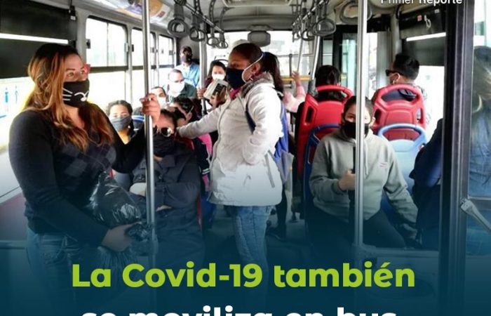La Covid-19 también se moviliza en bus