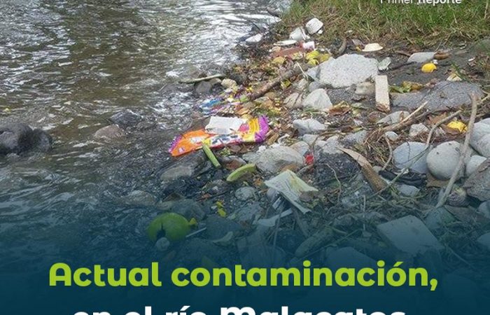 Actual contaminación en el río Malacatos