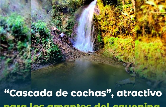 “Cascada de cochas” en Chinguilanchi, atractivo para los amantes del cayoning.
