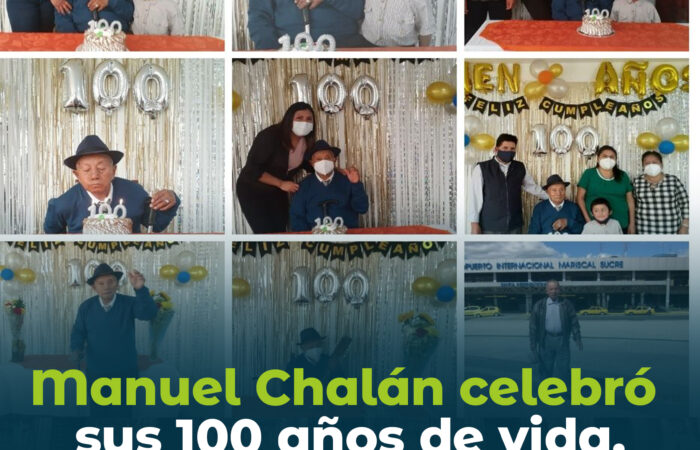 Manuel Chalán celebró sus 100 años de vida