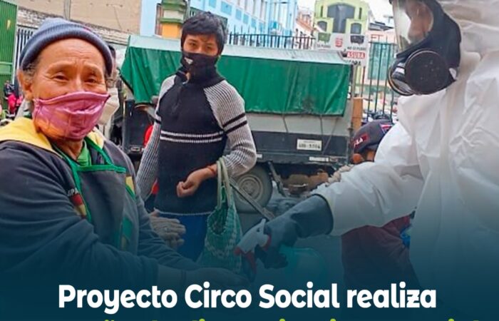 Proyecto Circo Social desarrolla campaña de distanciamiento social