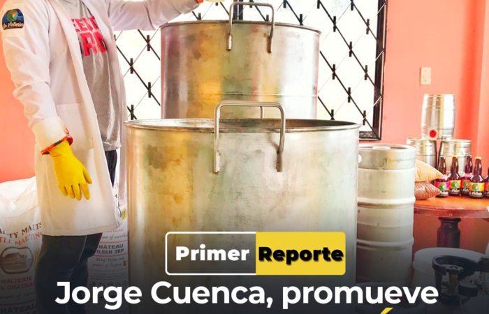 Jorge Cuenca, promueve la elaboración de cerveza artesanal en Loja