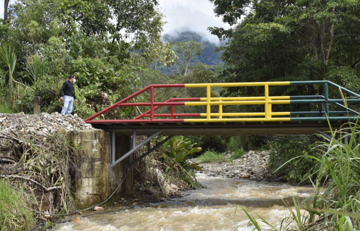 Puente en La Delicia al servicio de la colectividad
