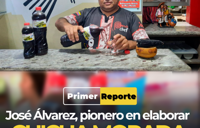 José Álvarez, pionero en elaborar chicha morada en Loja