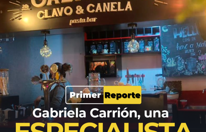 Gabriela Carrión, una especialista de pastas en Loja
