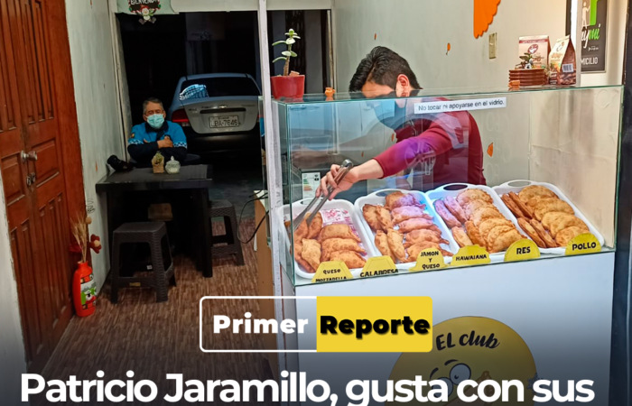 Patricio Jaramillo, gusta con sus empanadas en Loja