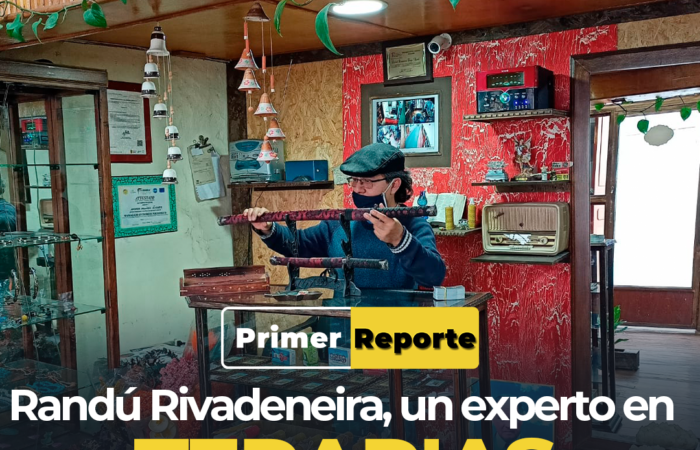 Randú Rivadeneira, un experto en terapias holísticas y artesanías en Loja