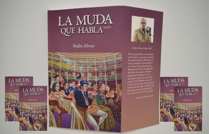 Stalin Alvear presentará la novela “La Muda que Habla”