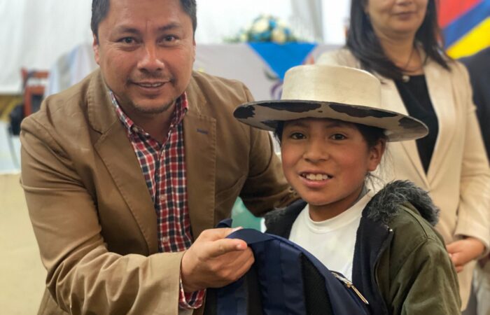 En Saraguro, MIES y GAD Municipal refuerzan la atención escolar de niñas y niños del proyecto ETI