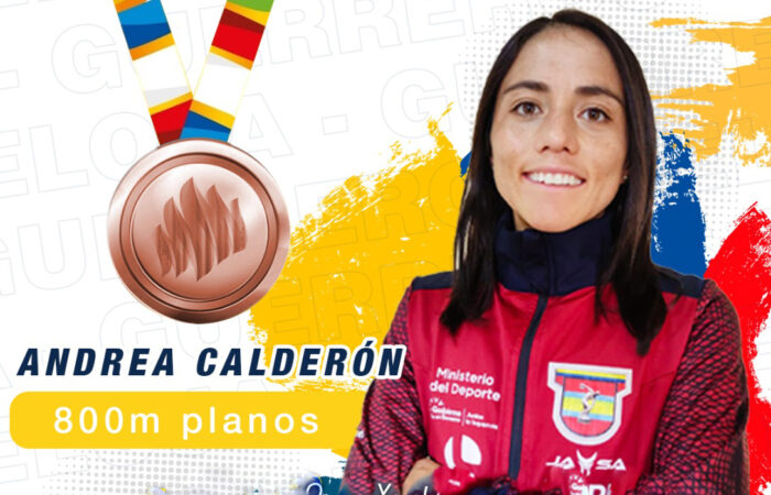 ANDREA CALDERÓN, BRONCE EN LOS 800M PLANOS JUEGOS BOLIVARIANOS