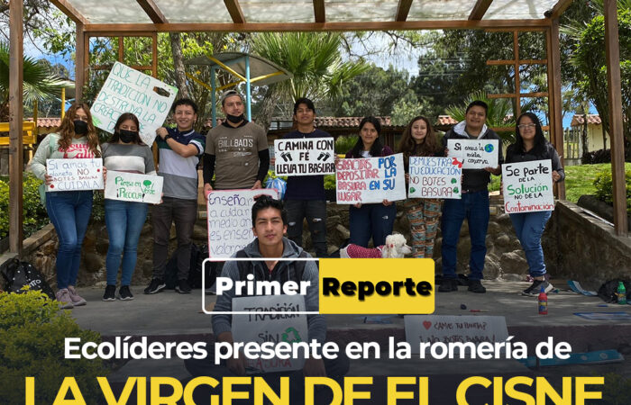 Ecolíderes presente en la romería de La Virgen Del Cisne para el cuidado del medio ambiente