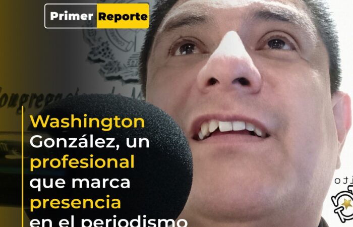 Washington González, un profesional que marca presencia en el periodismo deportivo lojano.