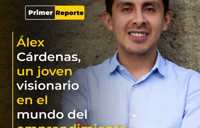 Álex Cárdenas, un joven visionario en el mundo del emprendimiento.