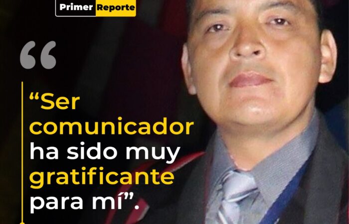 “Ser comunicador ha sido muy gratificante para mí”, Hugo Pitisaca.