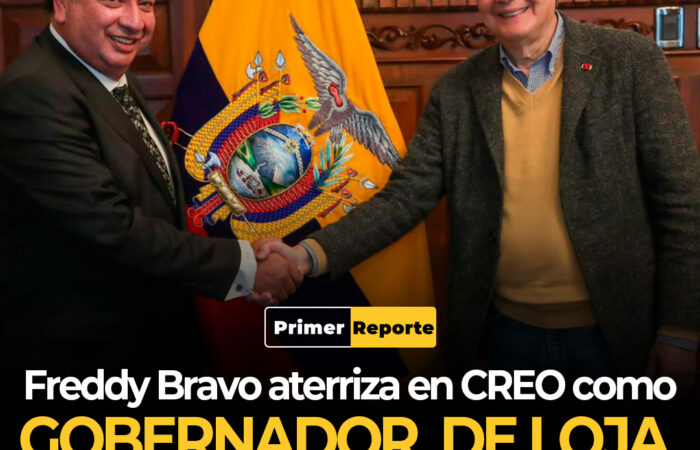 Freddy Bravo aterriza en CREO como Gobernador de Loja