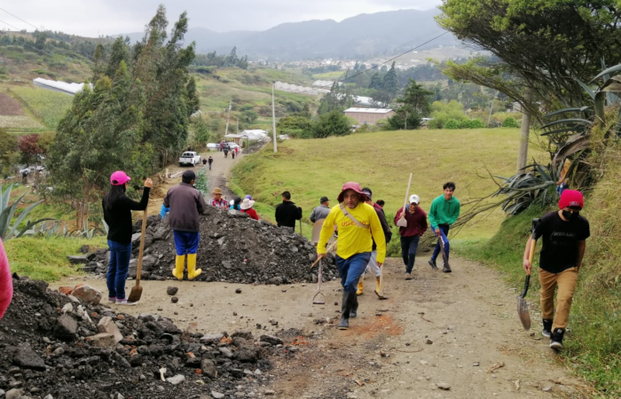 Alumbre mejora su imagen gracias a Minga Barrial