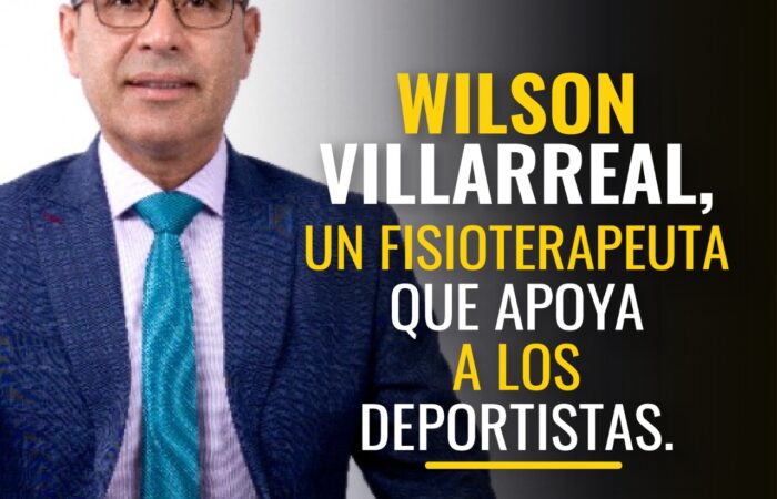 Wilson Villarreal, un fisioterapeuta que apoya a los deportistas.