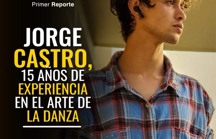Jorge Castro, 15 años de experiencia en el arte de la danza.