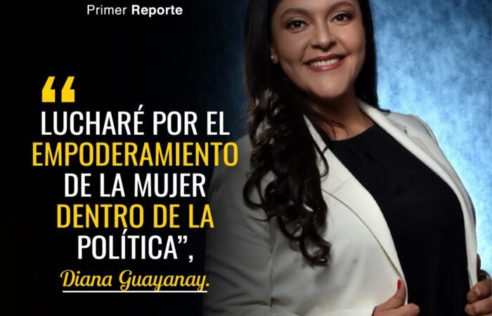 “Lucharé por el empoderamiento de la mujer dentro de la política”, Diana Guayanay.