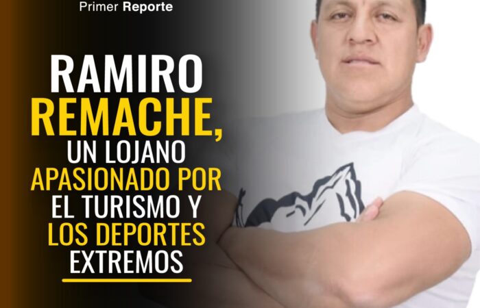 Ramiro Remache, un lojano apasionado por el turismo y los deportes extremos.