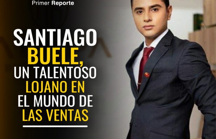 Santiago Buele, un talentoso lojano en el mundo de las ventas.