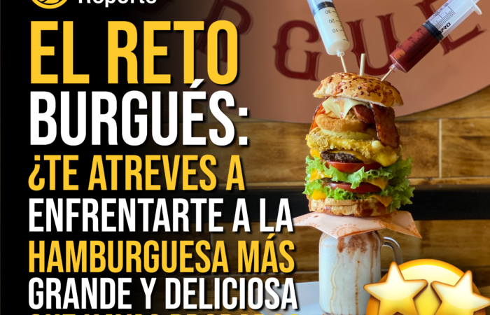 El Reto Burgués: ¿Te atreves a enfrentarte a la hamburguesa más grande y deliciosa que hayas probado?