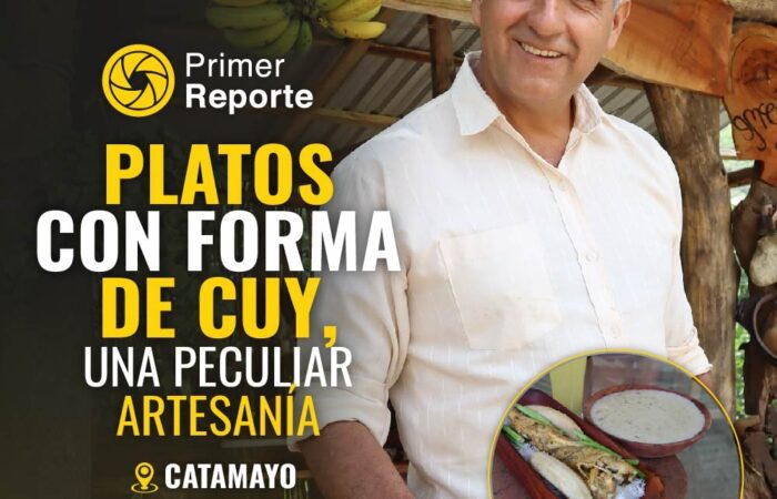 Platos con forma de cuy, una peculiar artesanía