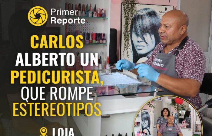 Carlos Alberto, un pedicurista que rompe estereotipos