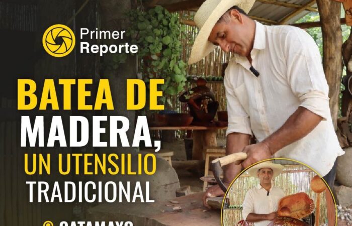 Batea de madera, un utensilio tradicional.