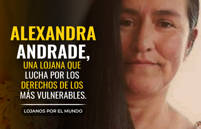 Alexandra Andrade, una lojana que lucha por los derechos de las personas con discapacidad.