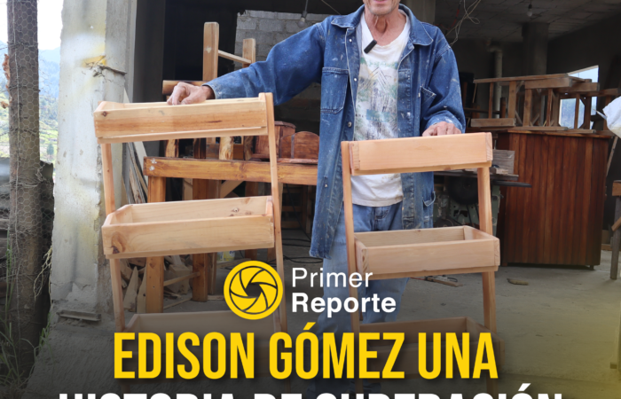Edison Gómez una historia de superación