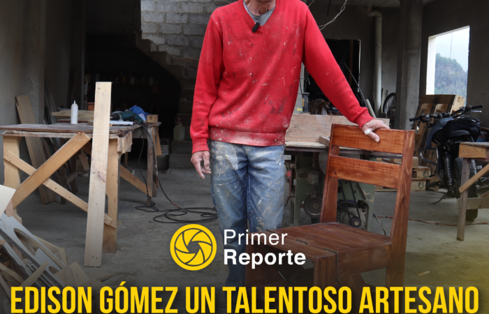 Edison Gómez un talentoso artesano en el diseño de muebles adaptables
