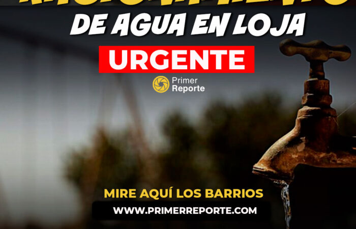 Horarios de corte de agua en Loja