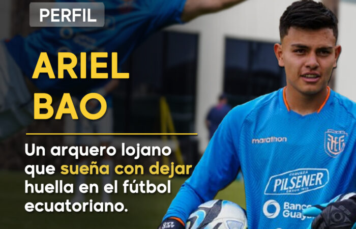 Ariel Bao, el arquero lojano que sueña con dejar huella en el fútbol ecuatoriano