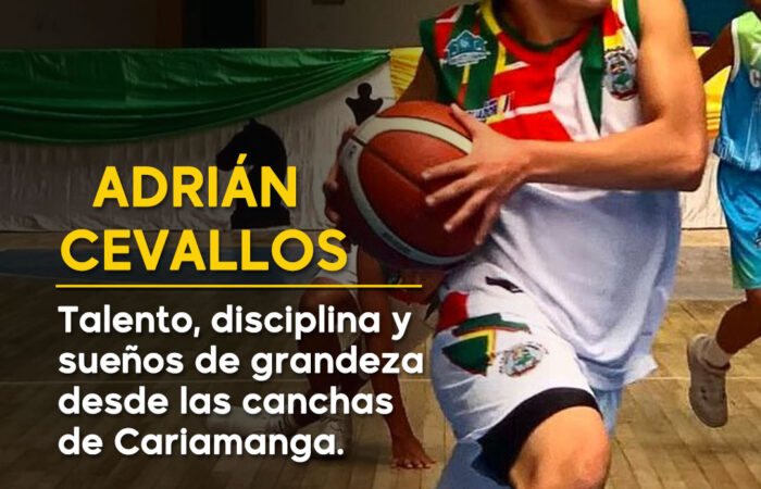 Adrián Nicolás Cevallos, una joven promesa del baloncesto lojano