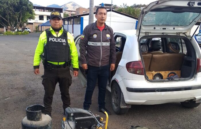 Vehículo con objetos robados fue localizado tras rápida respuesta policial