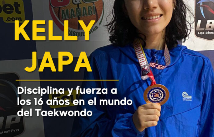 Kelly Fernanda Japa: disciplina y fuerza a los 16 años en el mundo del Taekwondo