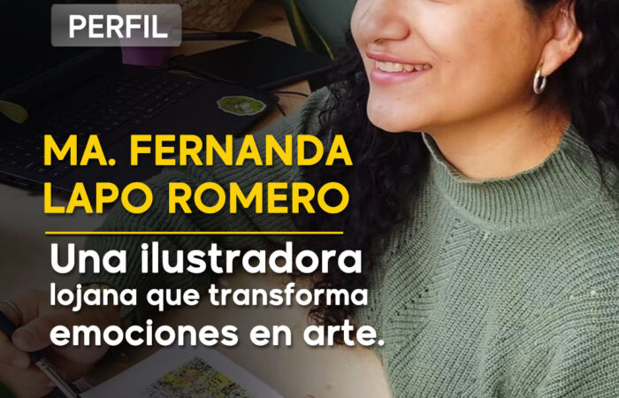 La historia de María Fernanda Lapo, una lojana que dibuja desde el corazón
