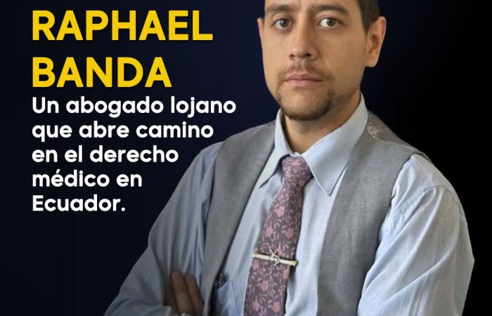 Raphael Steeven Banda Tapia: el abogado lojano que ha hecho del derecho médico un puente entre la ley, la ética y la dignidad humana