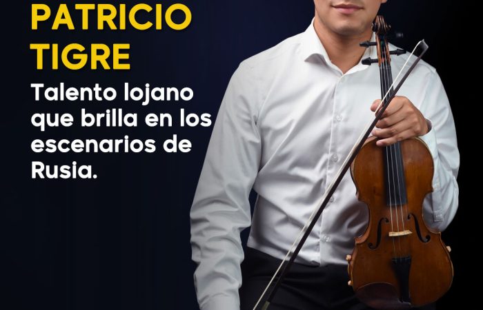 Patricio Tigre Alulima: un violinista lojano que proyecta su talento desde Rusia al mundo