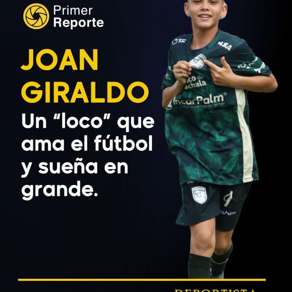 Joan Esteban Giraldo Rodríguez, una vocación temprana por el fútbol
