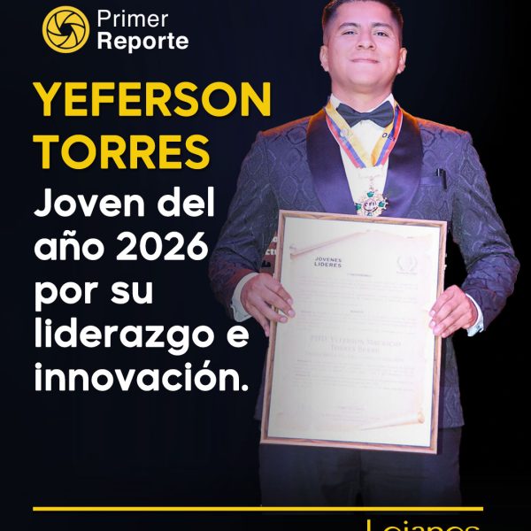 YEFERSON TORRES ES RECONOCIDO COMO “JOVEN DEL AÑO 2026” POR FUNDACIÓN CAJE