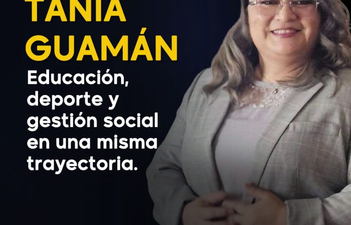 Tania Guamán Muñoz: educación, deporte y gestión social en una misma trayectoria